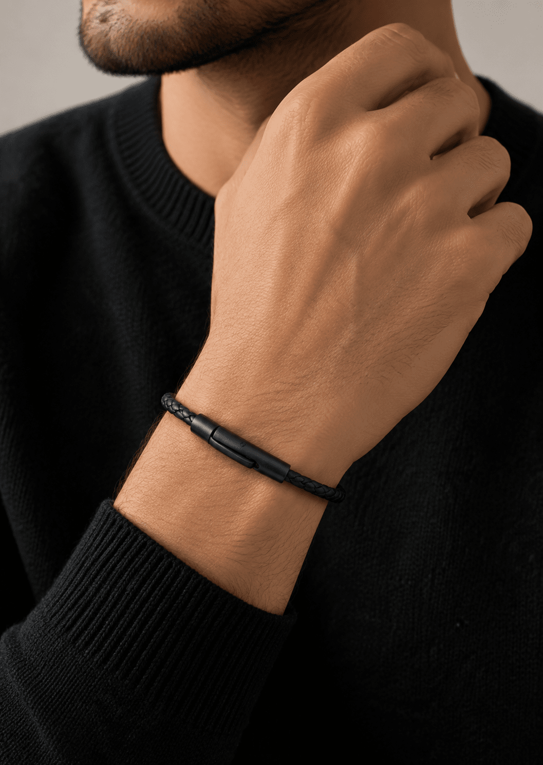 Lærarmbånd Obsidian Loop