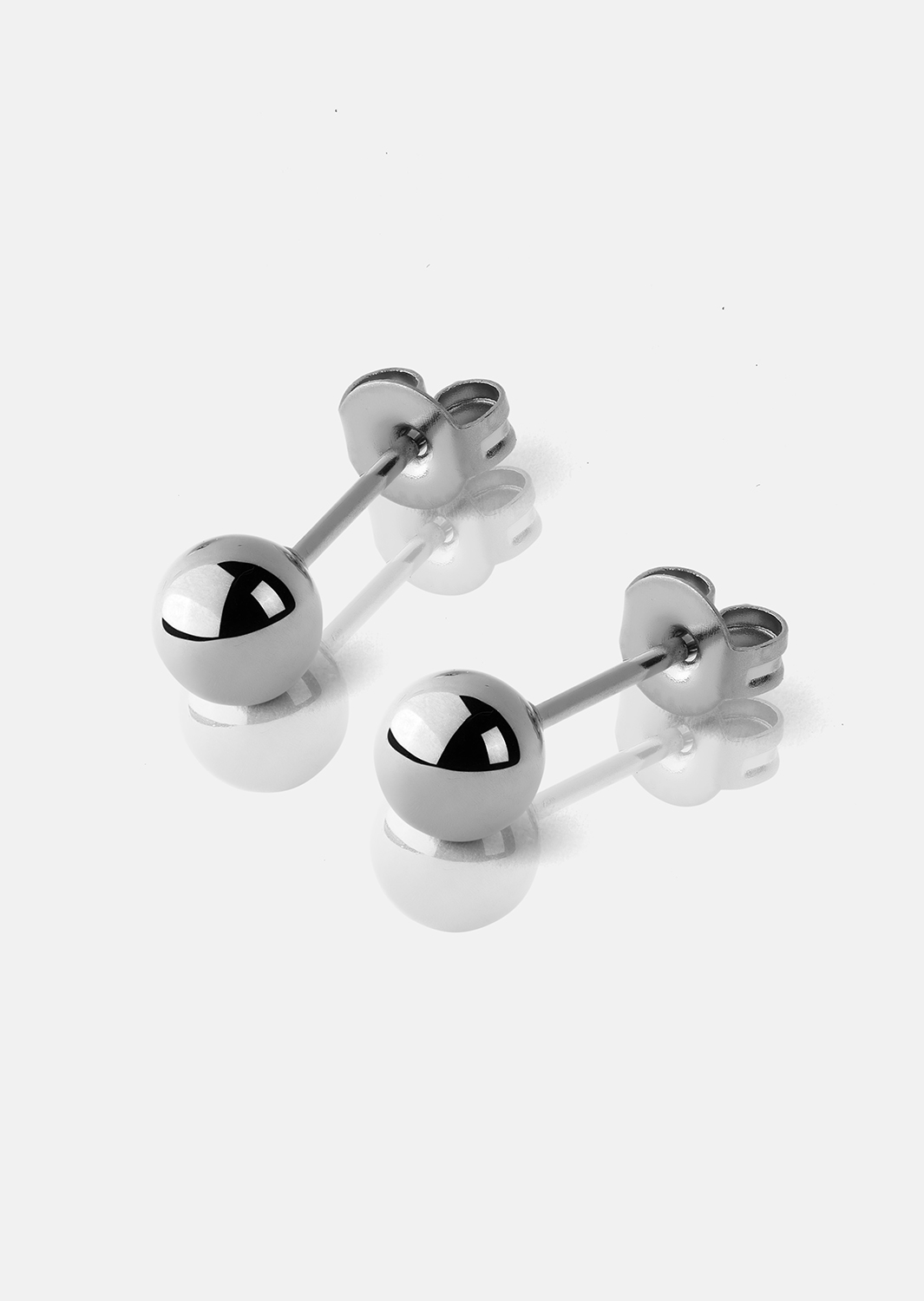 Timeless Orb Earrings - Silver steel