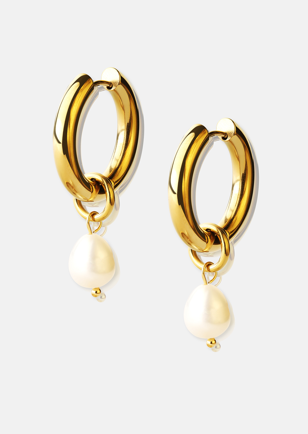 Øredobb Pearl Drop - 18k Gold Plated