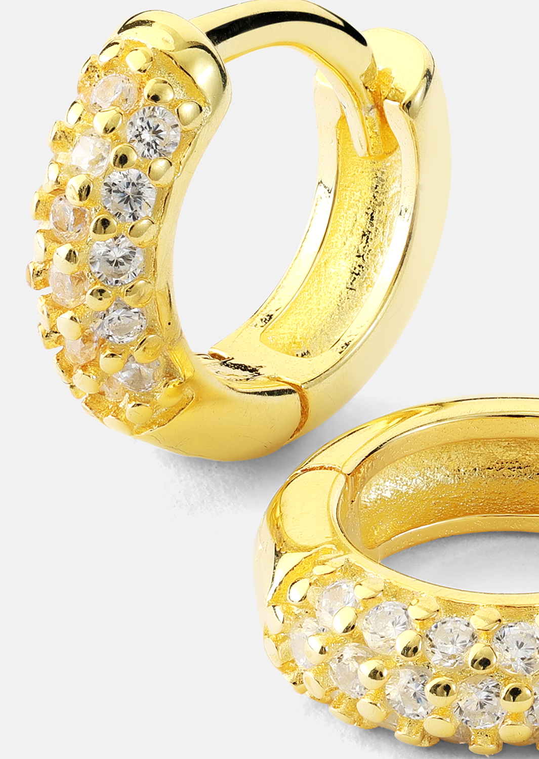 Øredobb Shimmer Hoops - 18k Gullbelagt