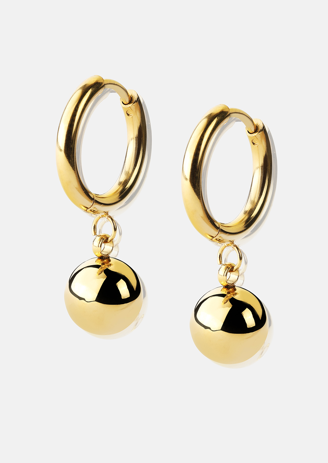 Ørepynt Golden Orbit Hoops - 18k Gold Plated