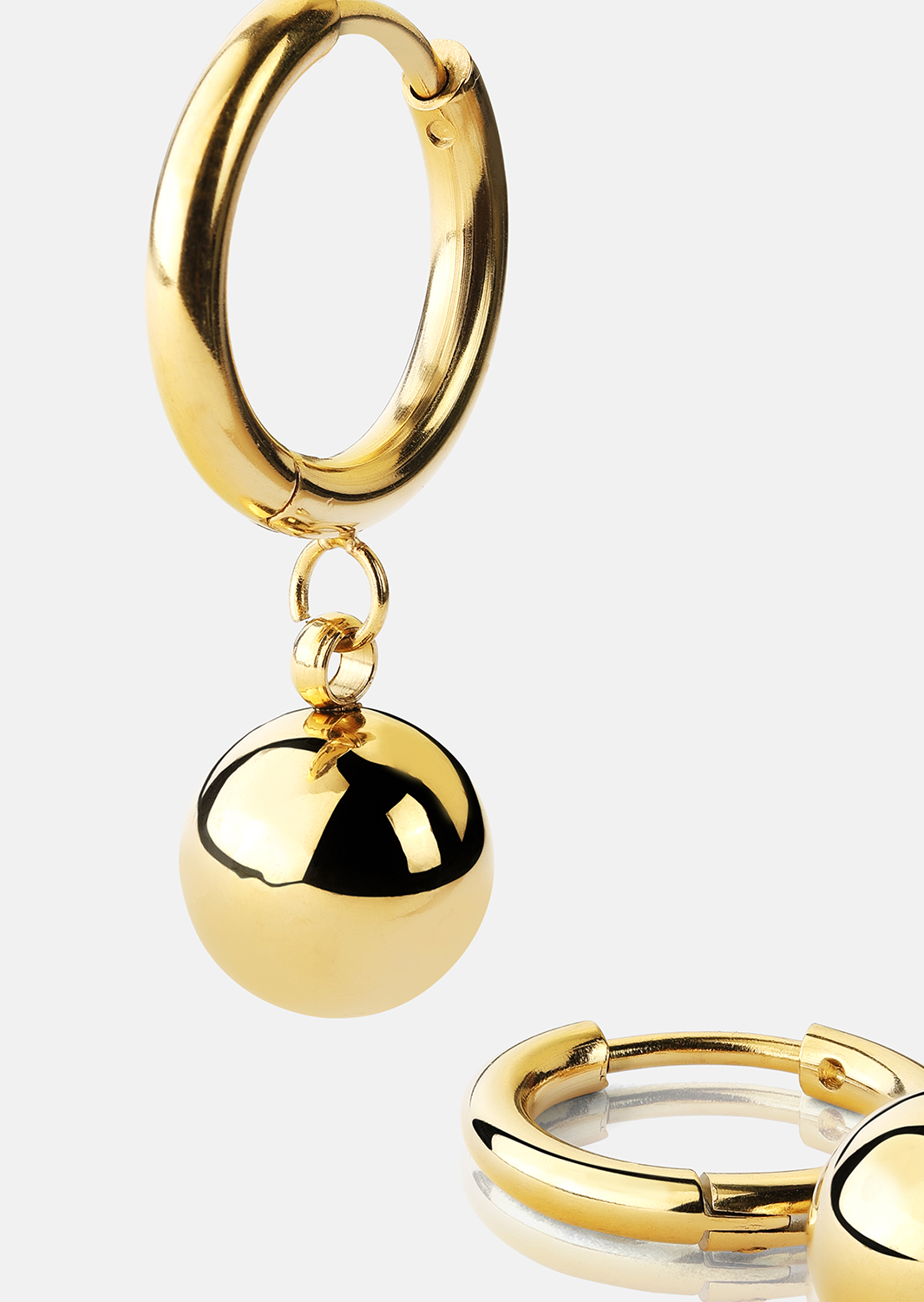 Ørepynt Golden Orbit Hoops - 18k Gold Plated