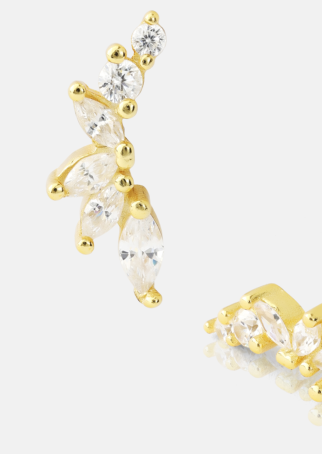 Øredobber Leaf Studs - 18k Gold Plated