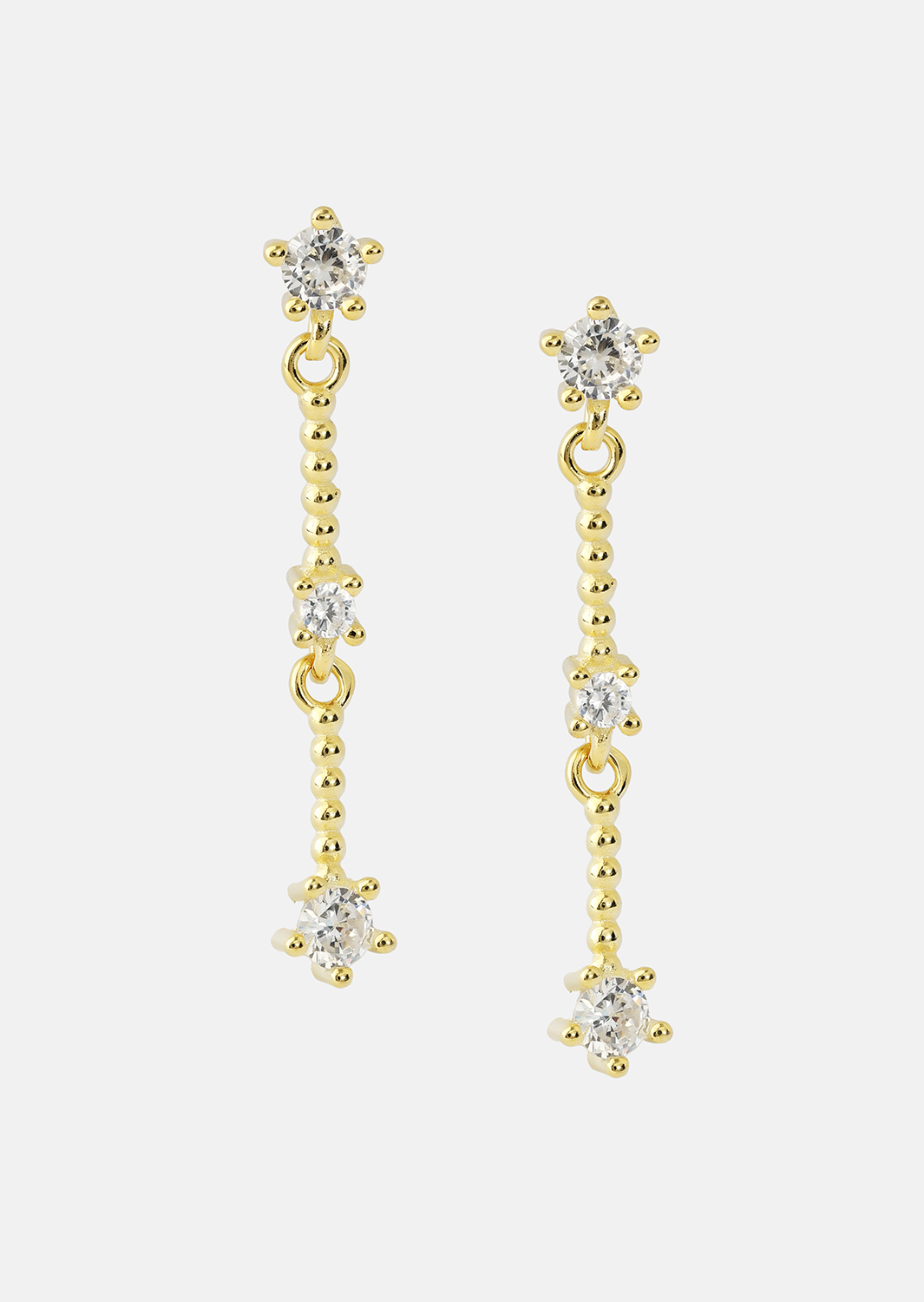 Øredobber Luna strip - 18k Gold Plated