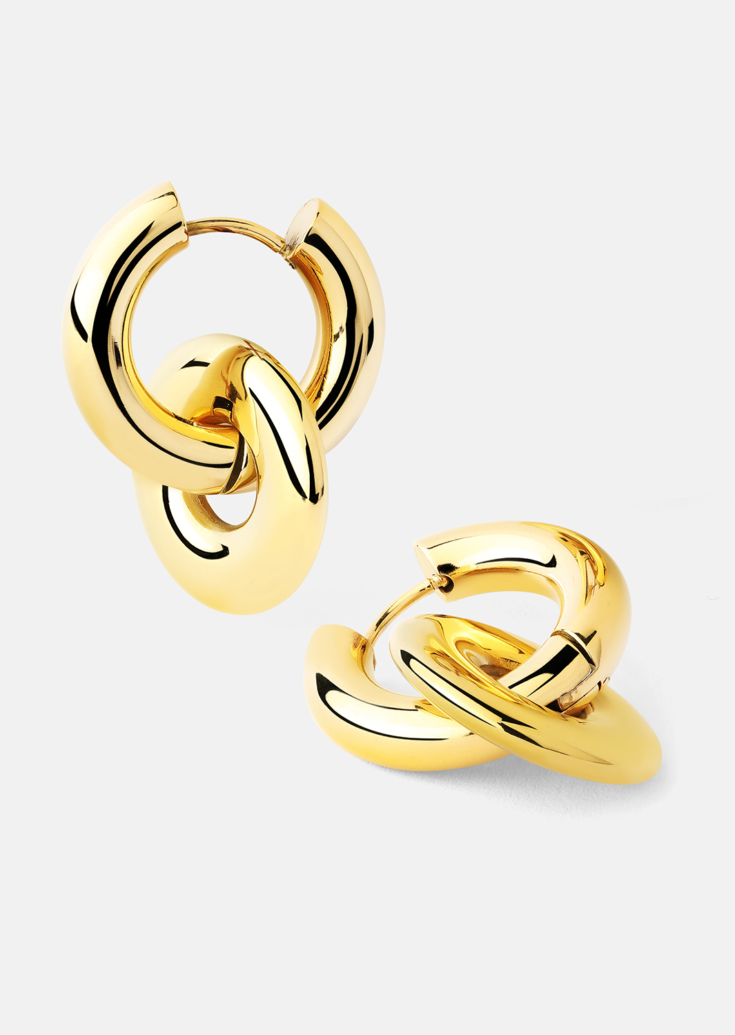  Øredobber Chunky Link – 18k Gold Plated
