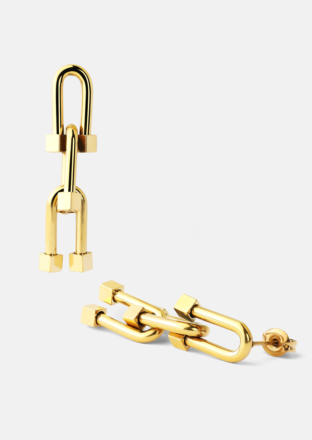 Øredobber Link Luxe – 18k Gullbelagte