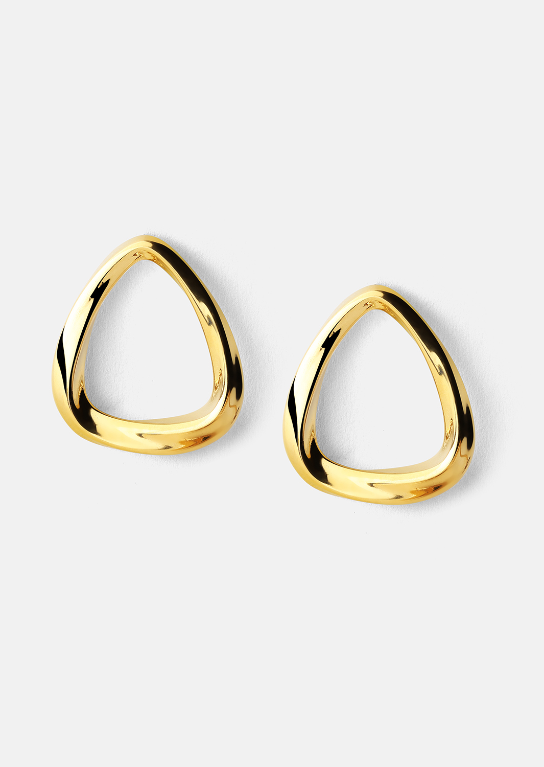 Øredobber Flow – 18k Gullbelagte