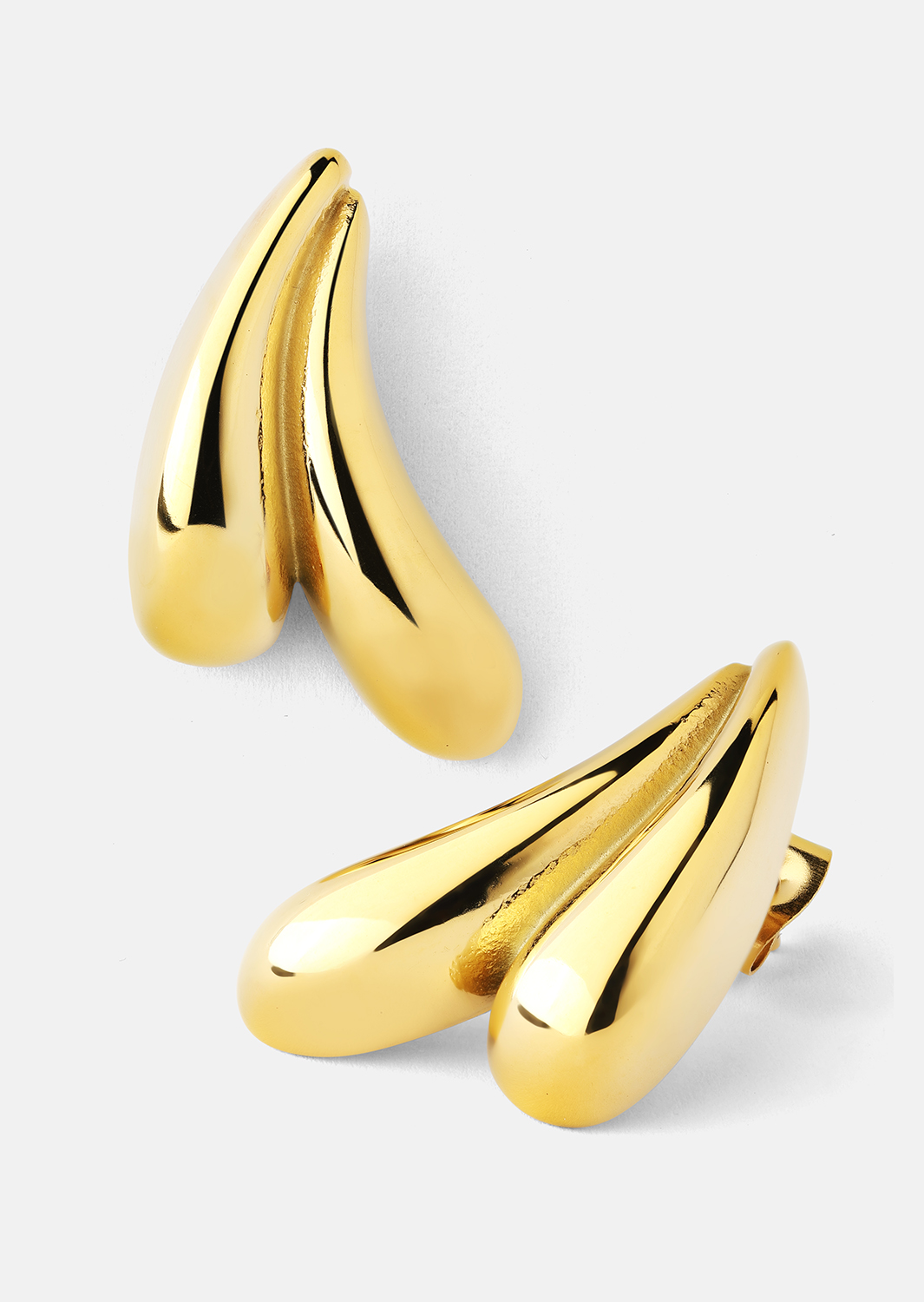  Øredobber Flow Curve – 18k Gold Plated