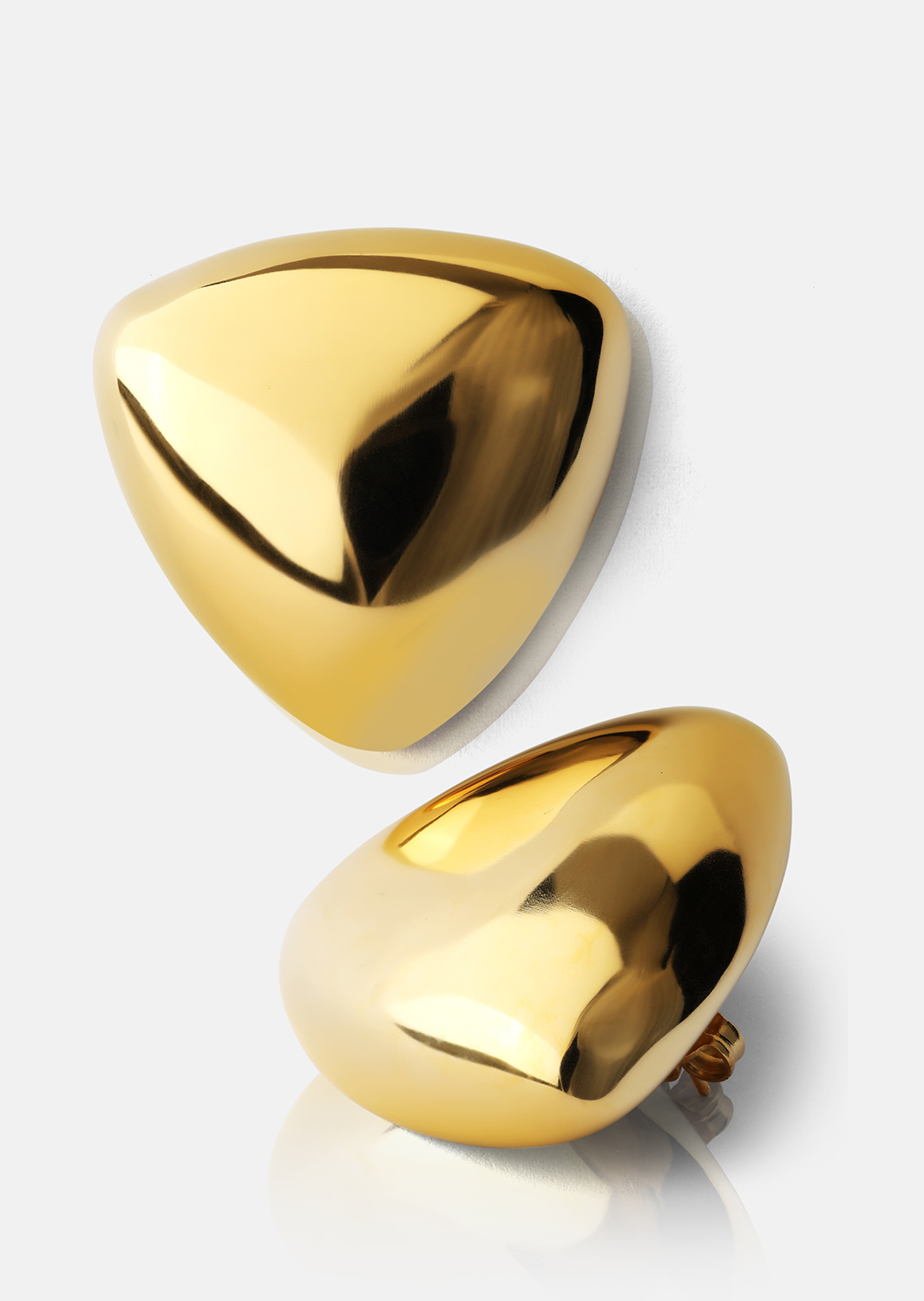 Øredobber Bold Curve – 18k Gullbelagte