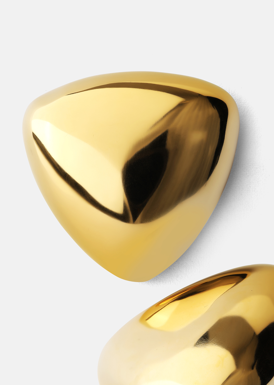 Øredobber Bold Curve – 18k Gullbelagte