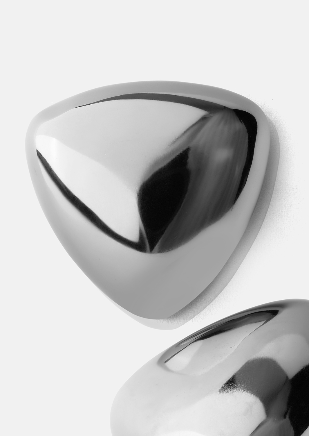 Øredobber Bold Curve – Sølvbelagte