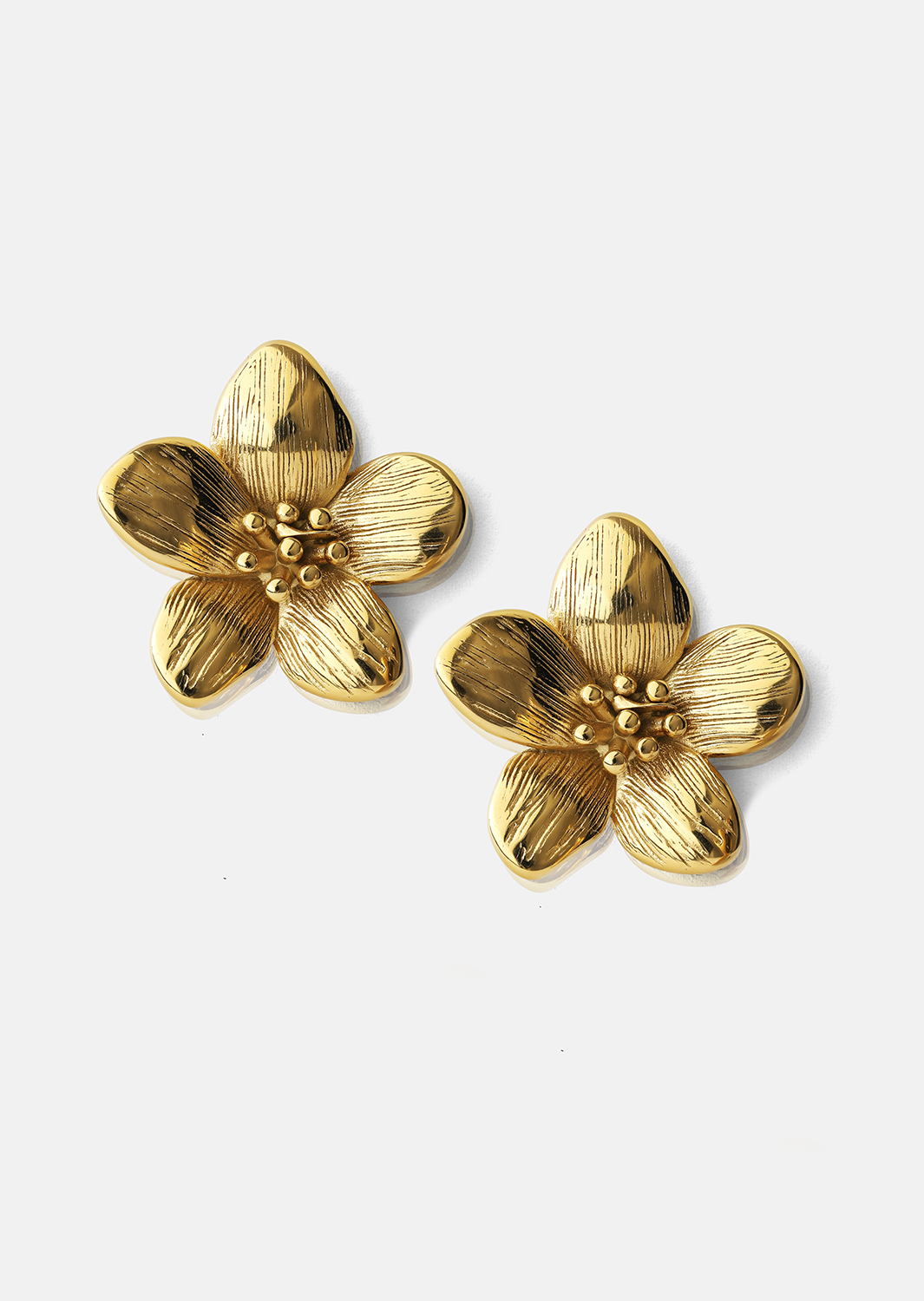  Øredobber Flora Shine – 18k Gold Plated