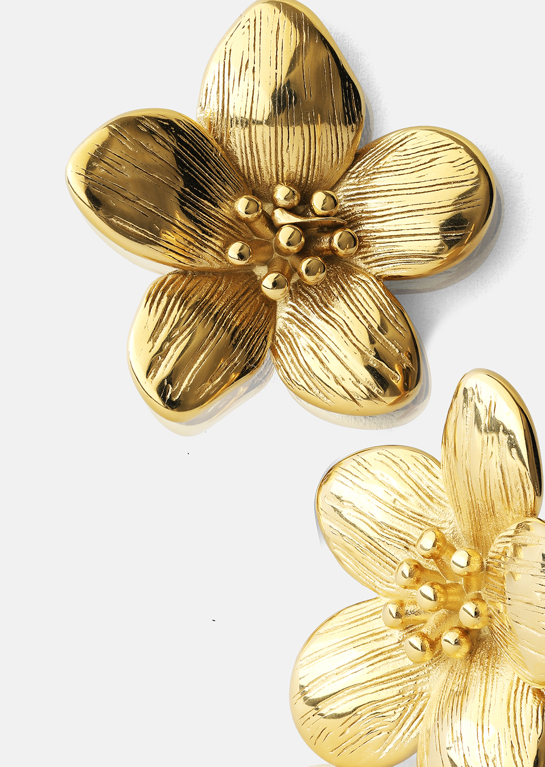 Øredobber Flora Shine – 18k Gold Plated