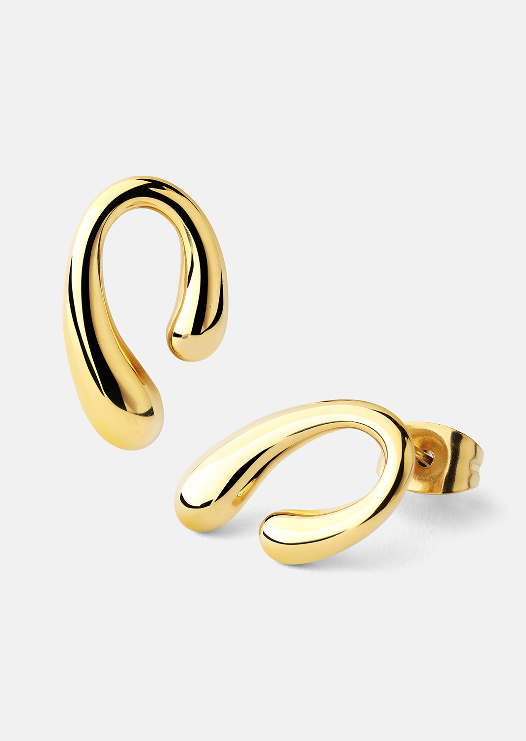 Øredobber Sculpture – 18k Gullbelagte