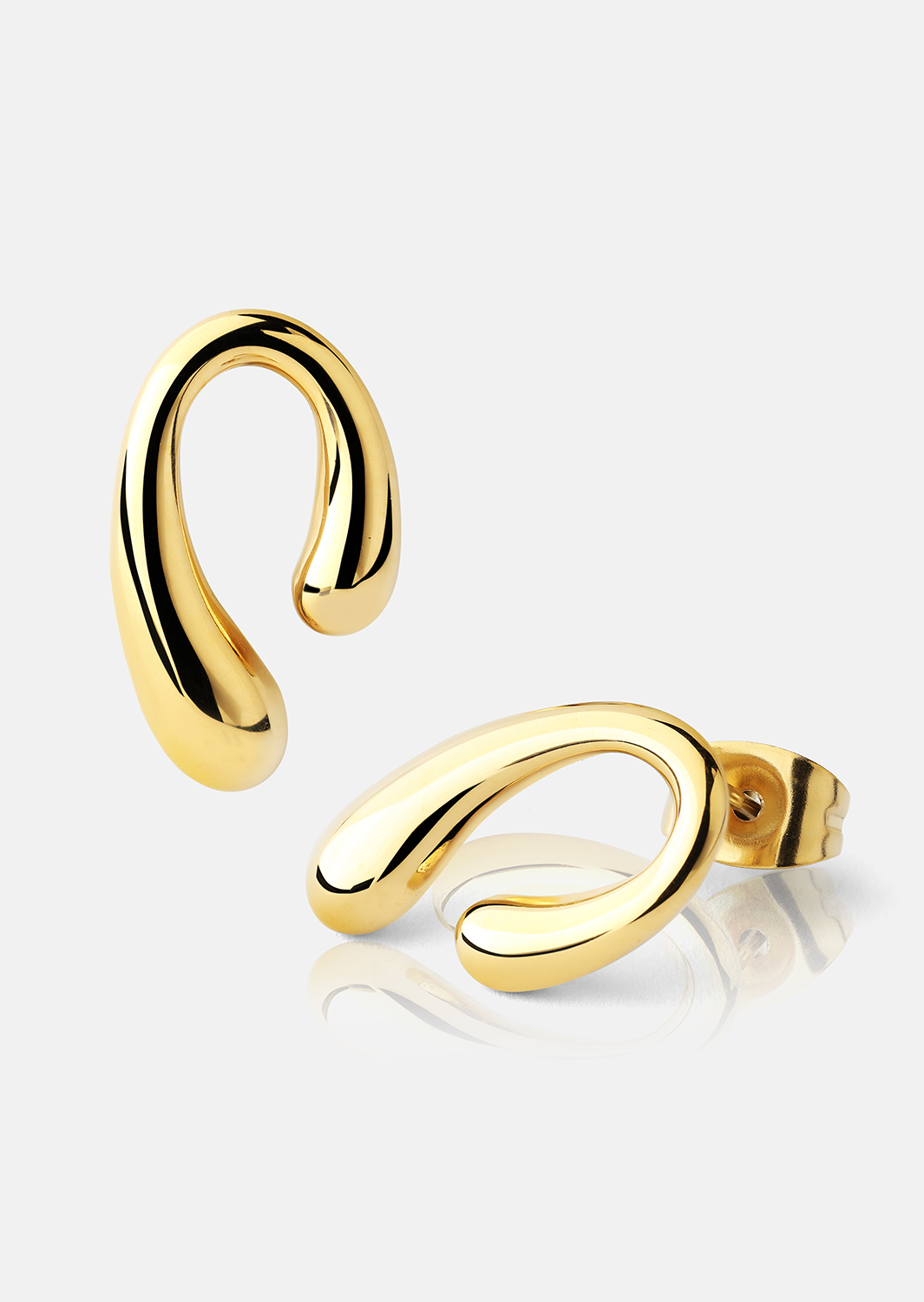 Øredobber Sculpture – 18k Gullbelagte