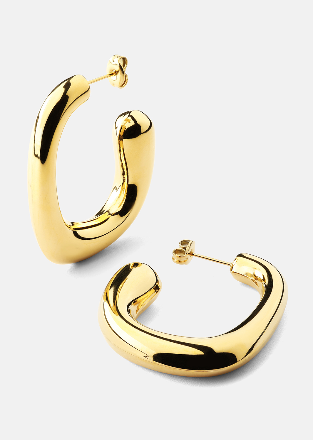 Øredobb Elegant Curve - 18k Gullbelagt