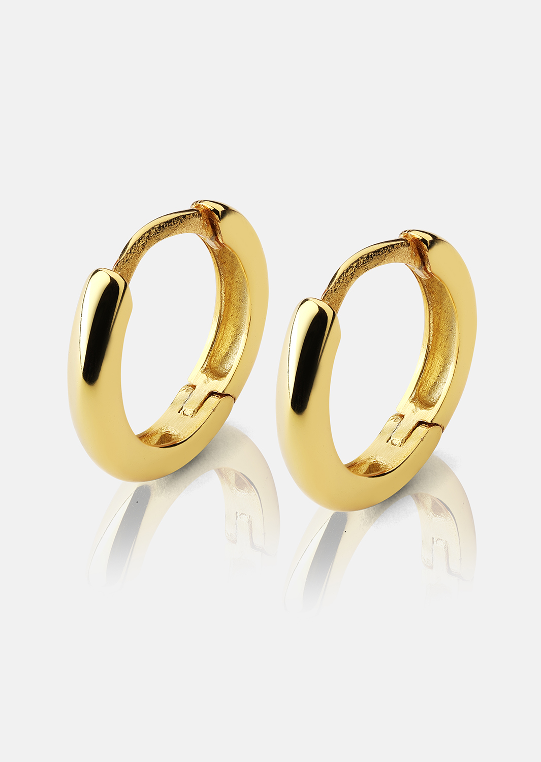Øredobber Mini Hoops - 18k Gullbelagte