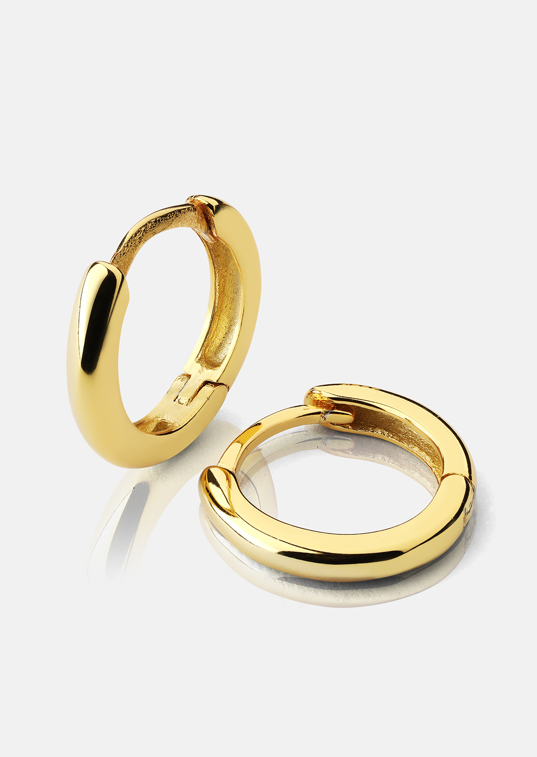 Øredobber Mini Hoops - 18k Gullbelagte