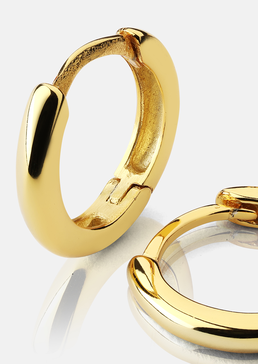 Øredobber Mini Hoops - 18k Gullbelagte