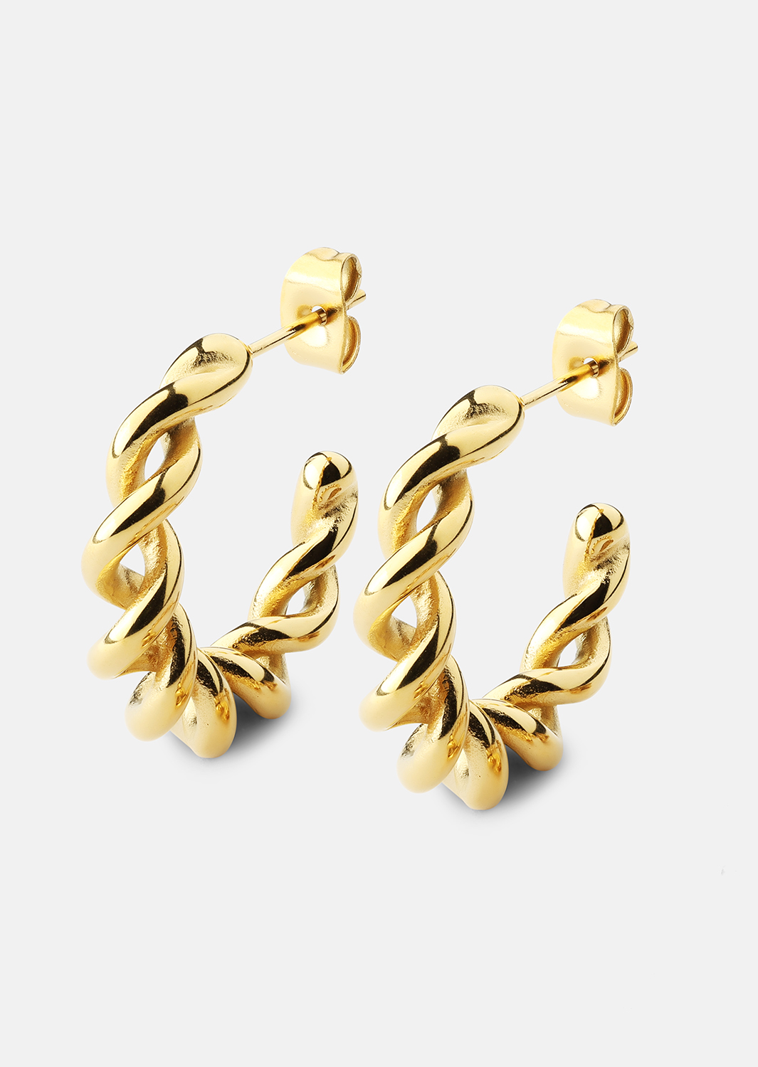 Øredobb Twist of Gold - 18k Gullbelagt