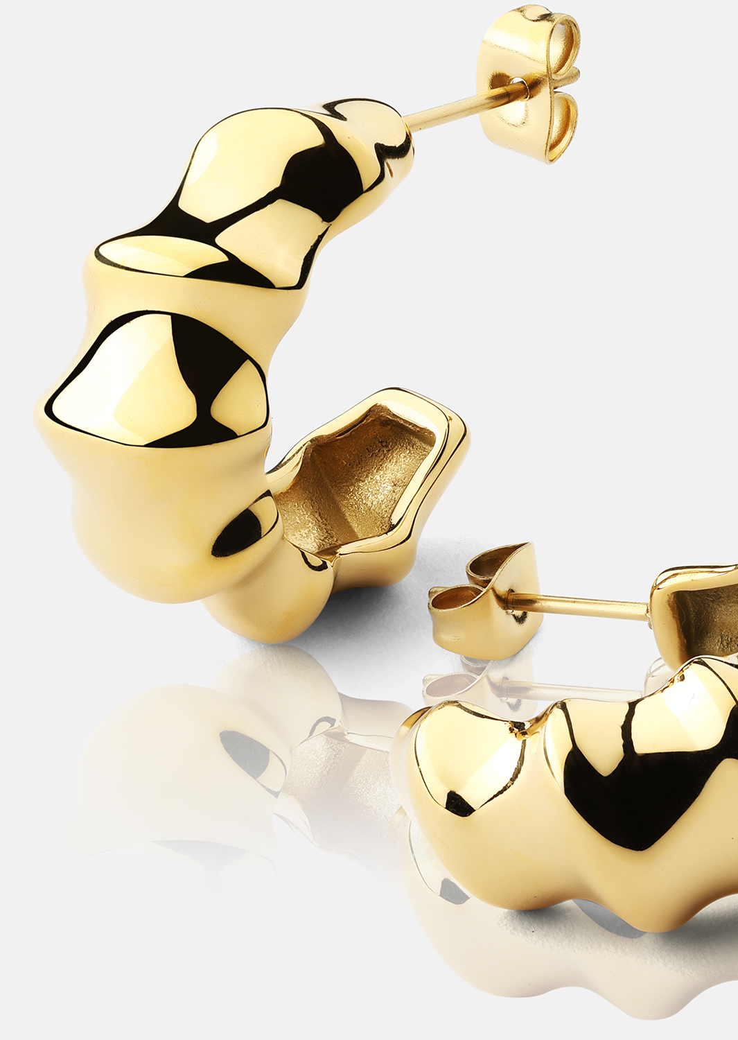  Øredobber Gaia – 18k Gold Plated