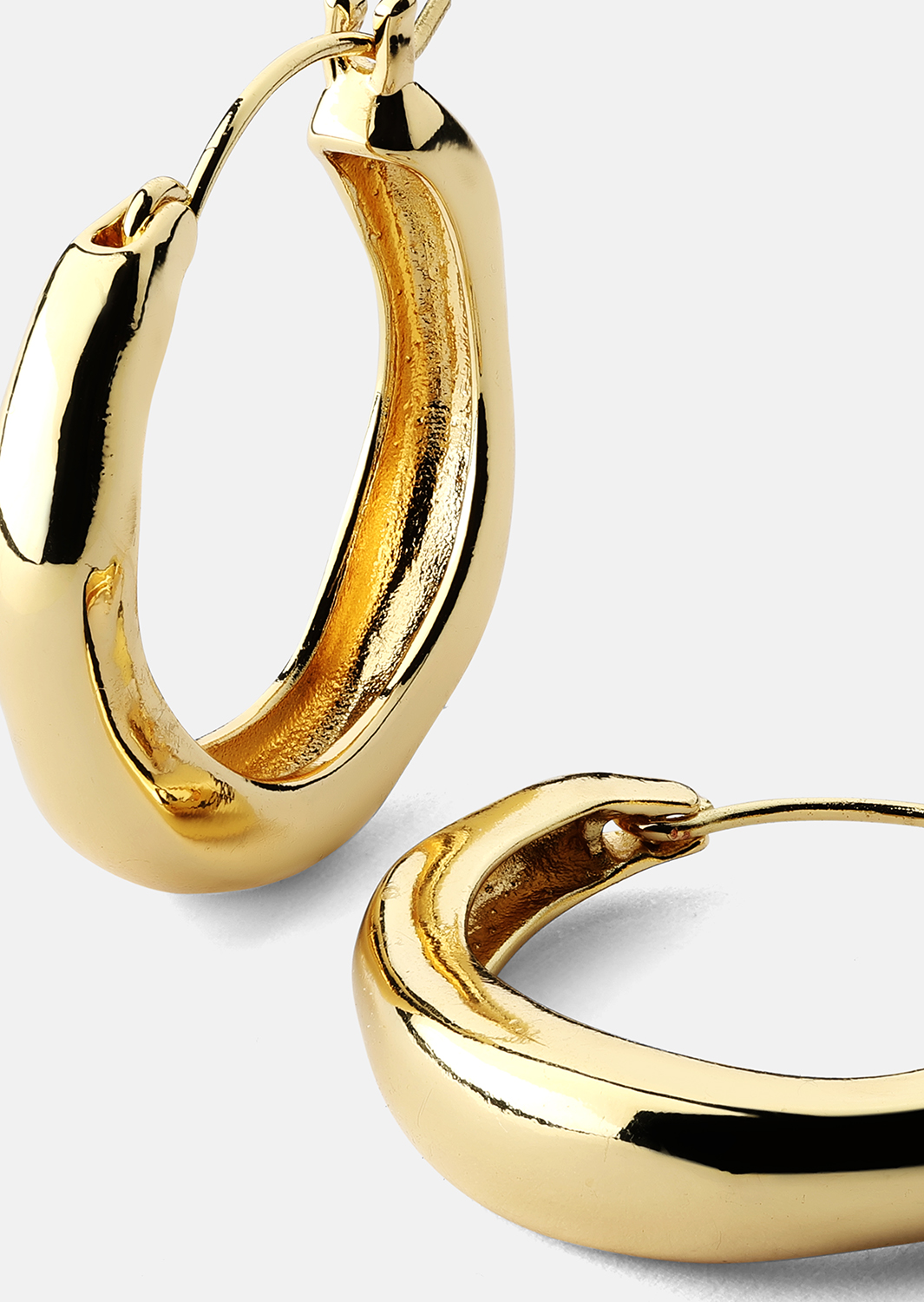 Øredobb Mila Hoops - 18k Gullbelagt