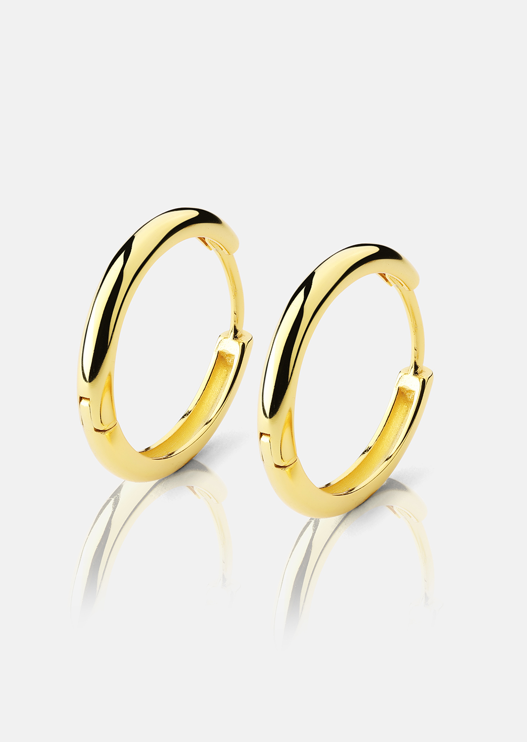 Øredobb Shine Hoops - 18k Gullbelagt