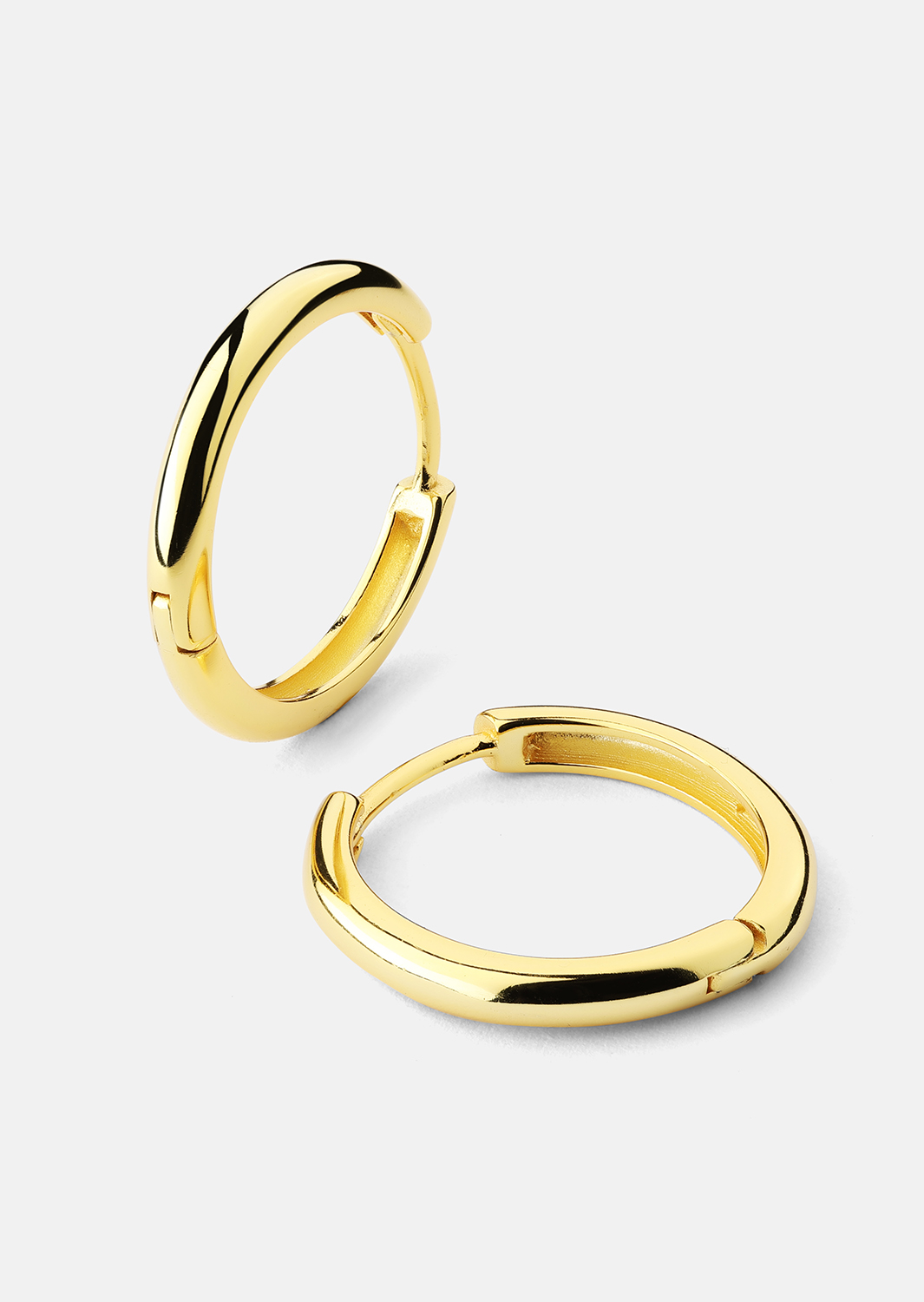 Øredobb Shine Hoops - 18k Gullbelagt