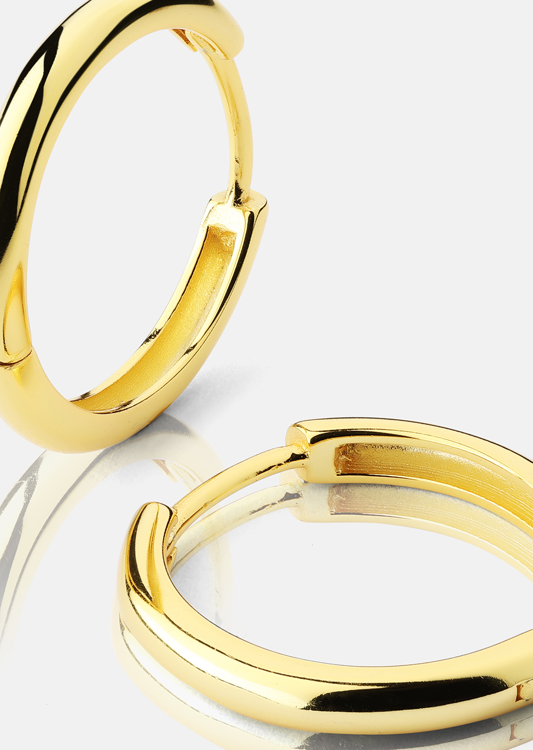 Øredobb Shine Hoops - 18k Gullbelagt