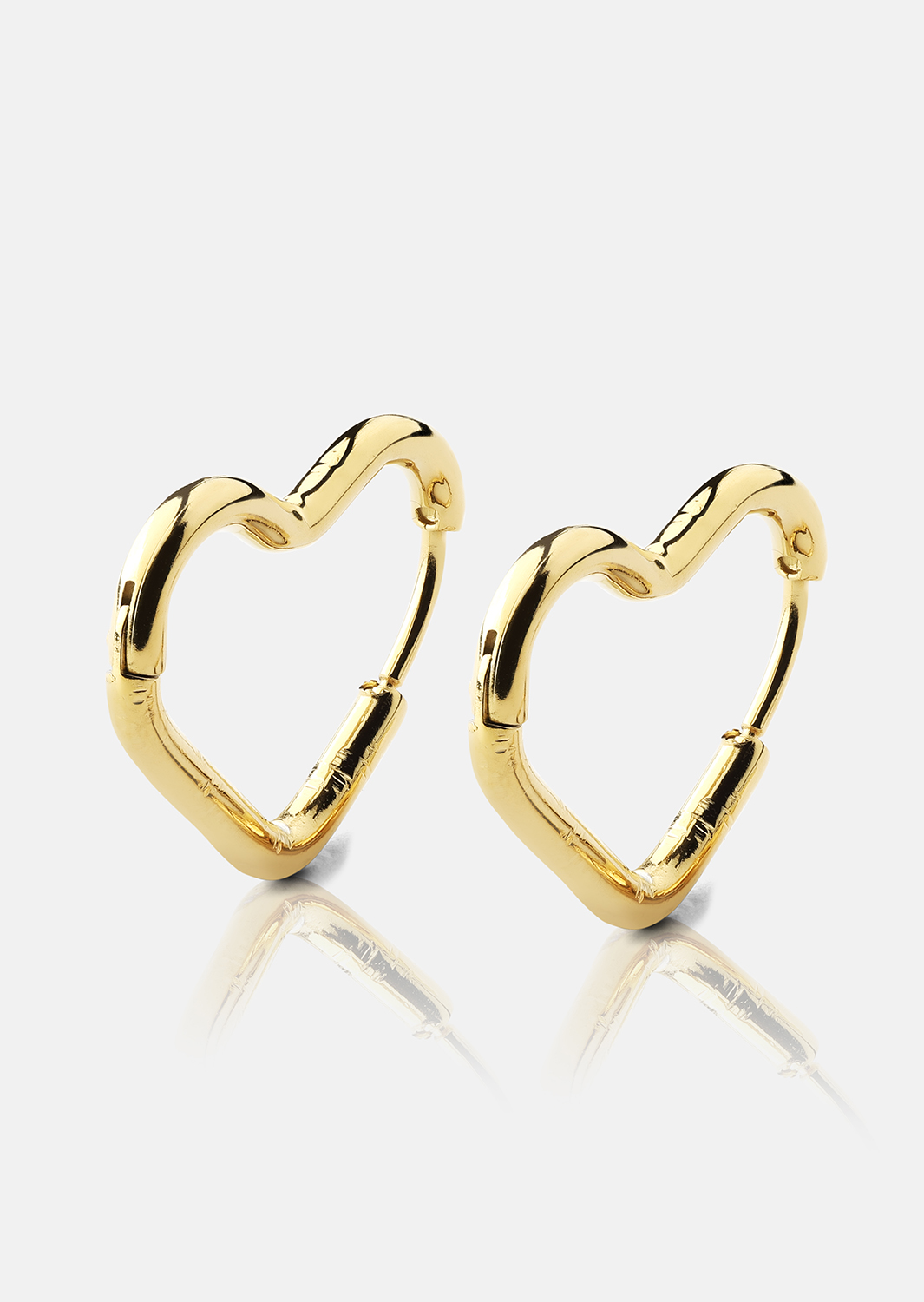 Øredobb Heart's Embrace - 18k Gullbelagt