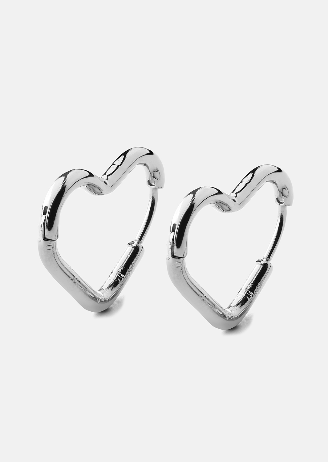 Øredobb Heart's Embrace - Sølvbelagt