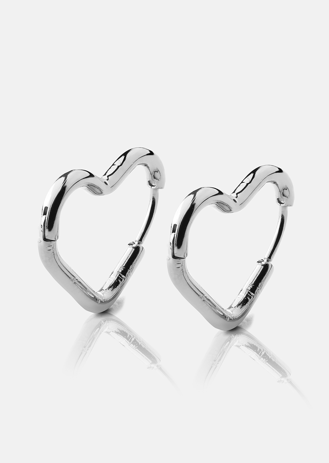 Øredobb Heart's Embrace - Sølvbelagt
