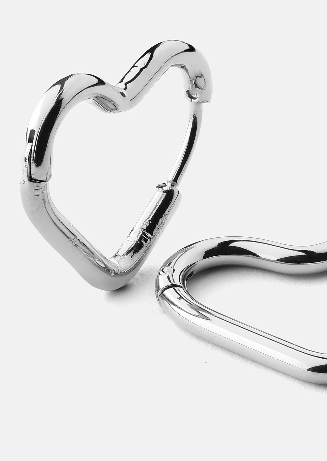 Øredobb Heart's Embrace - Sølvbelagt