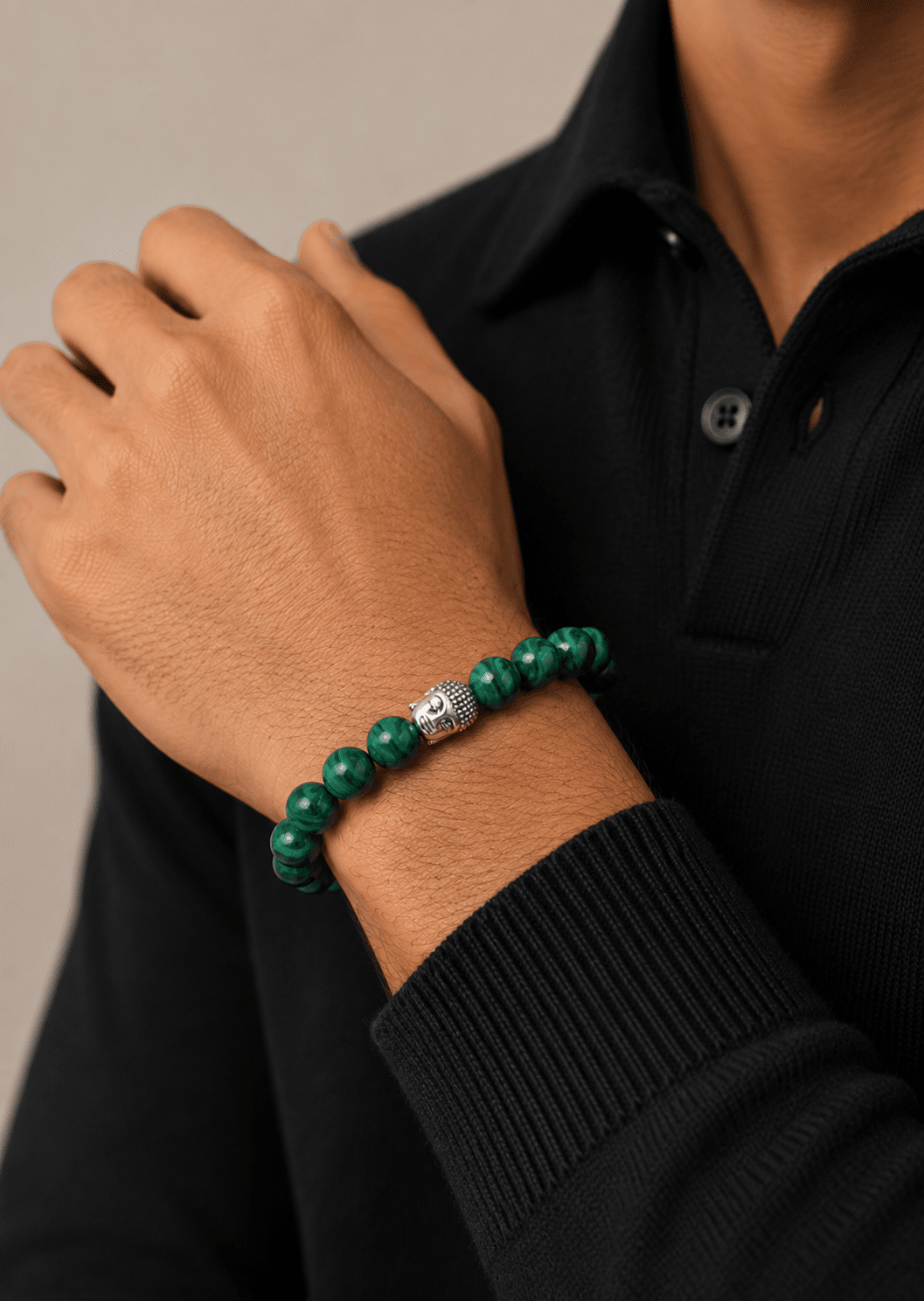 Perlearmbånd Emerald Essence