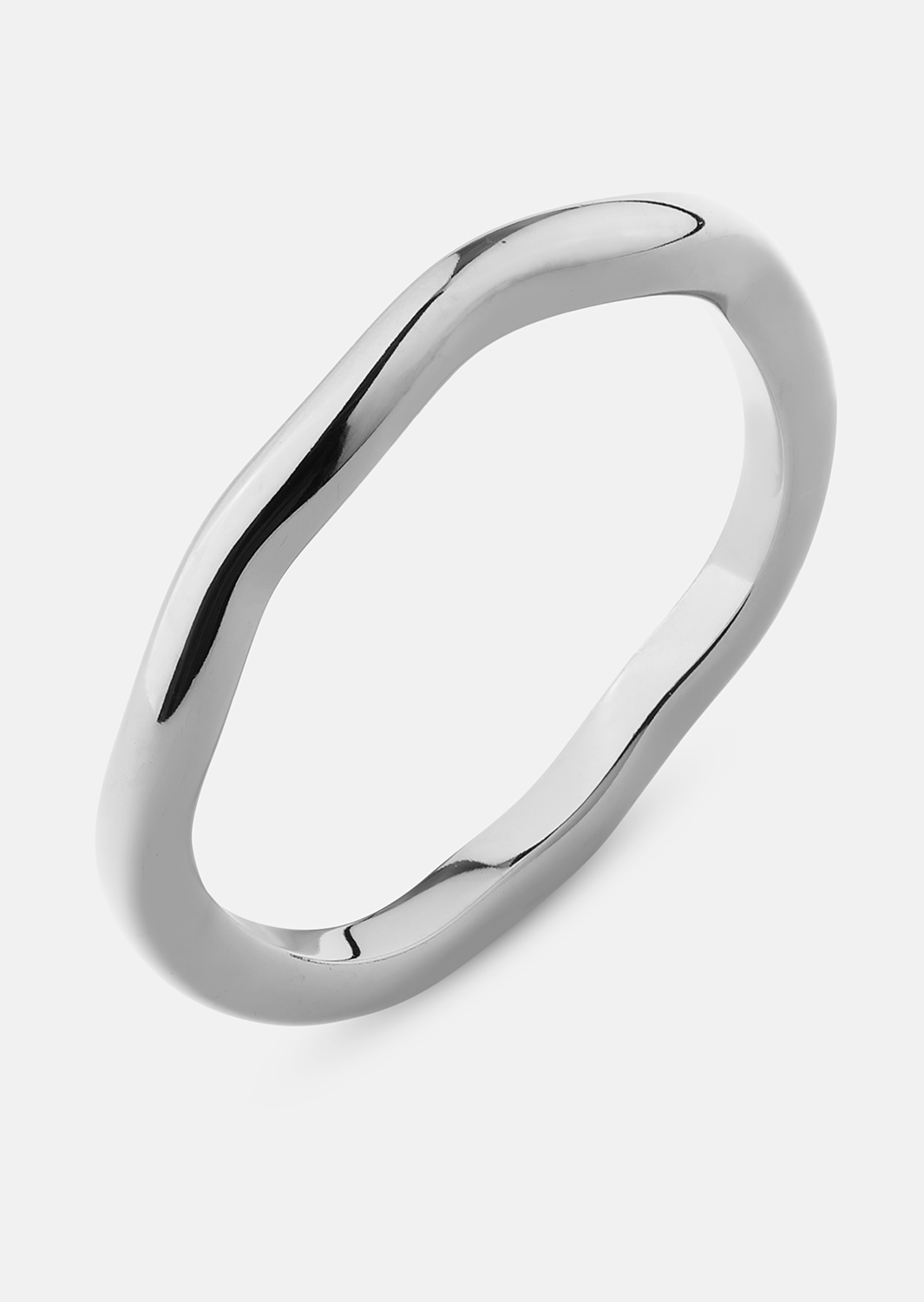 Ring Wave Silver- Sølvbelagt