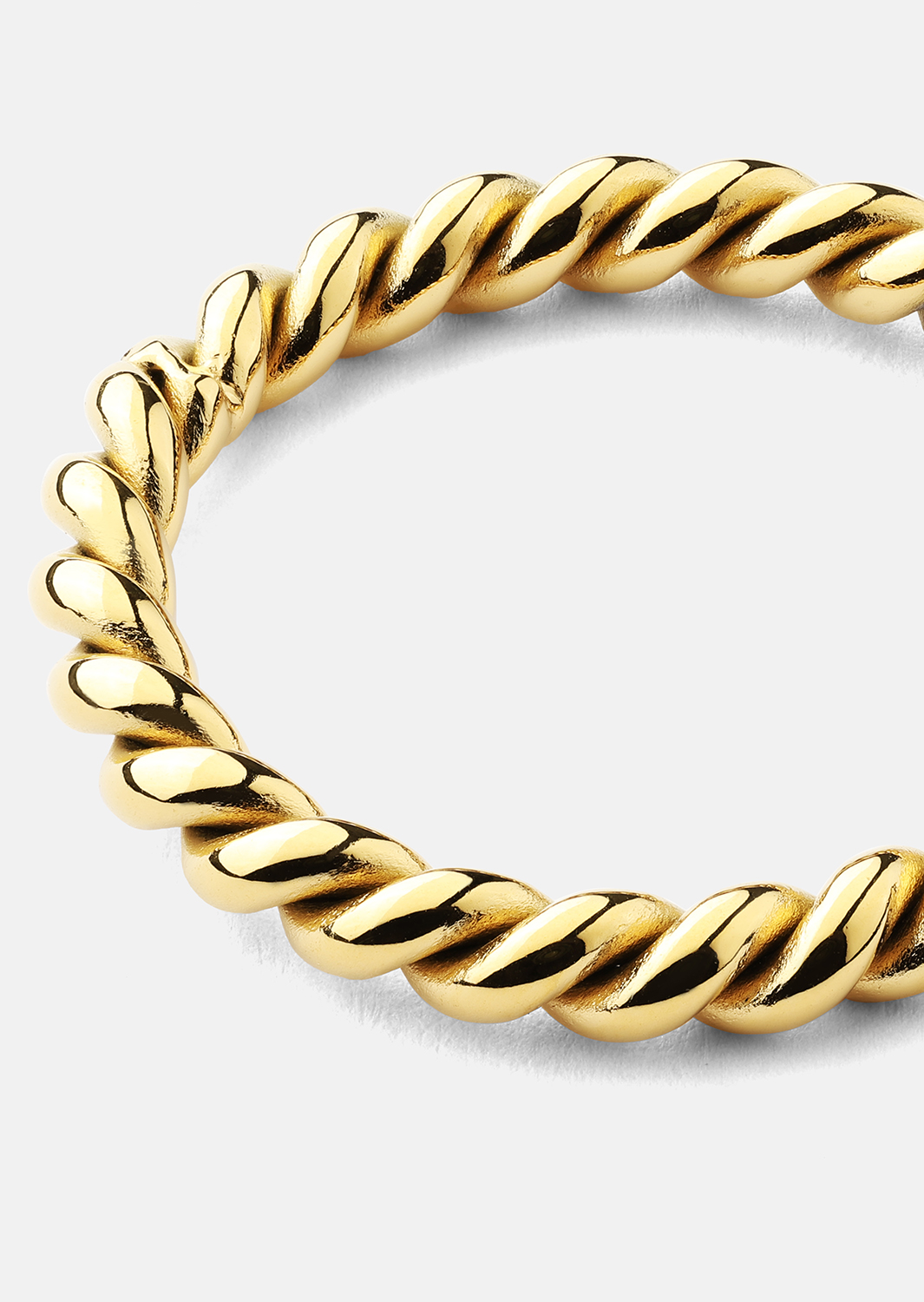 Ring Golden Twist - 18k gullbelagt