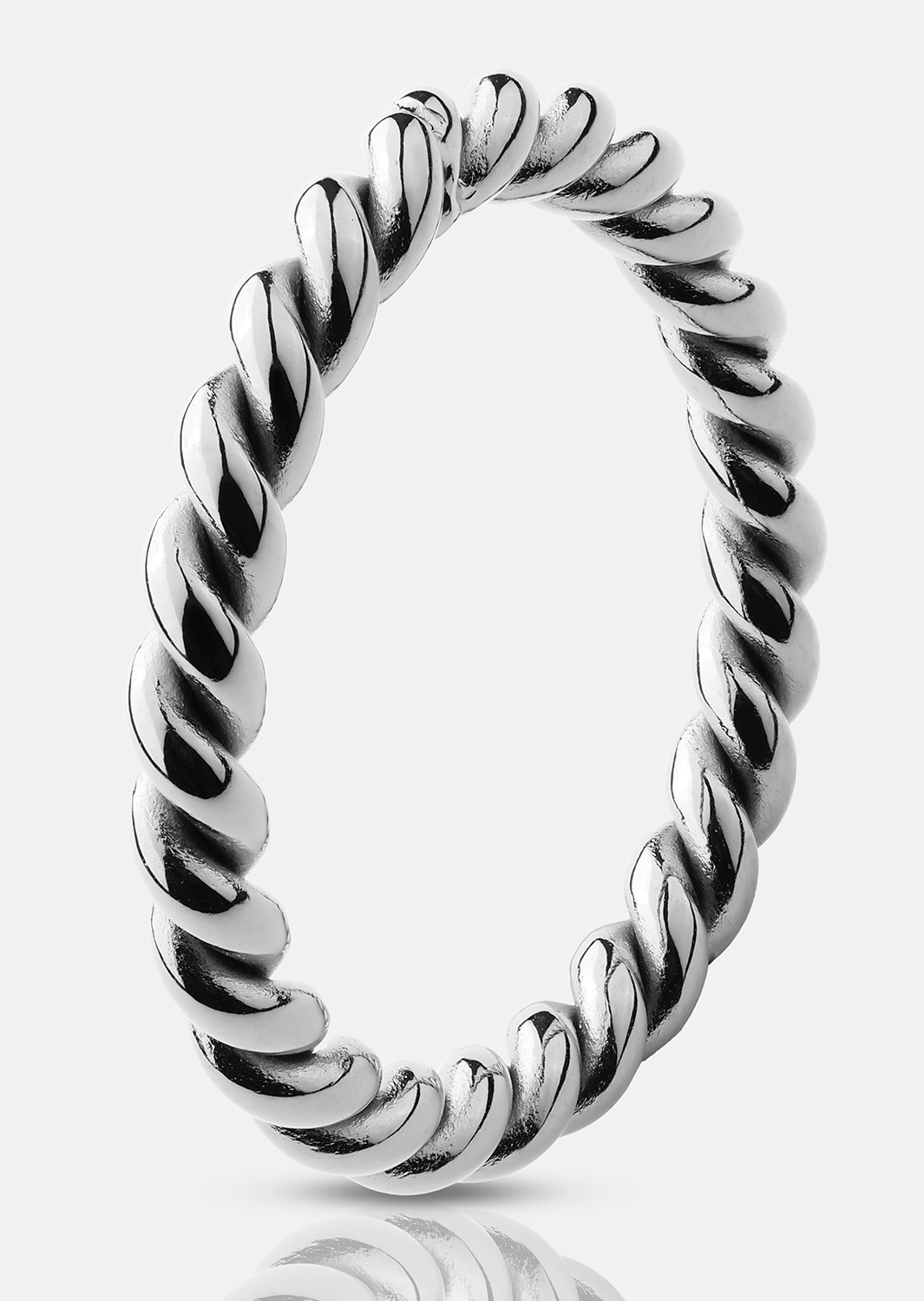 Ring Silver Twist - Sølvbelagt