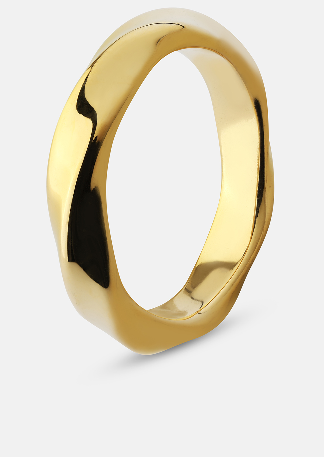 Ring Swirl - 18k gullbelagt
