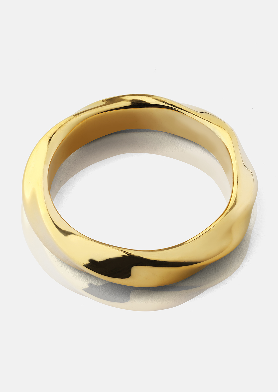Ring Swirl - 18k gullbelagt