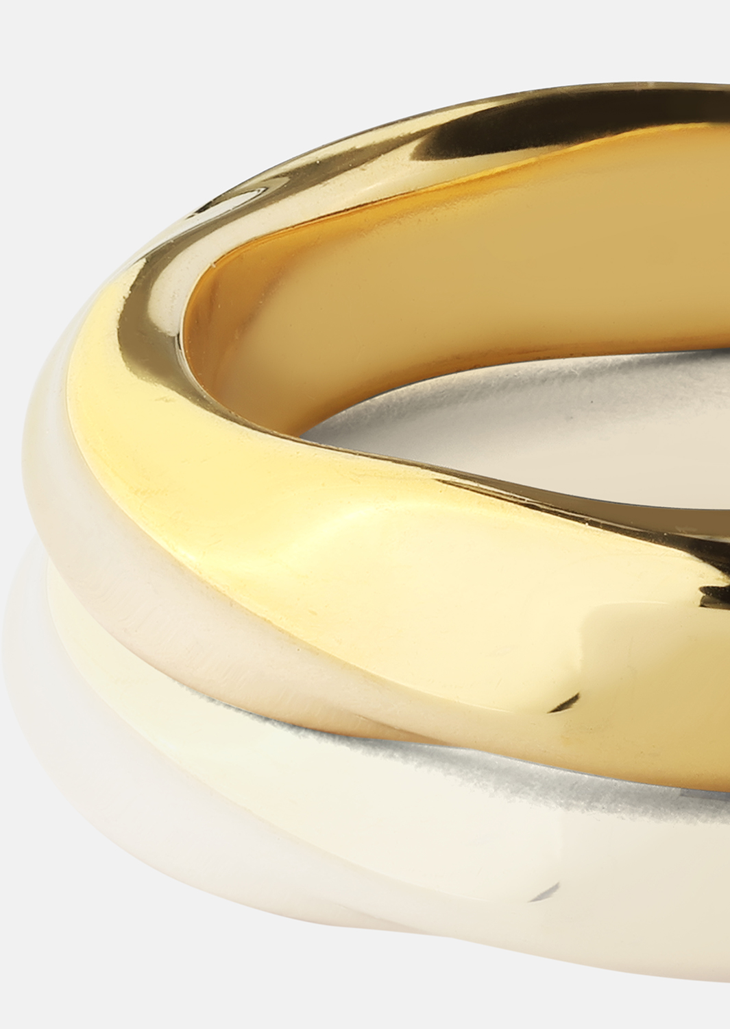 Ring Swirl - 18k gullbelagt