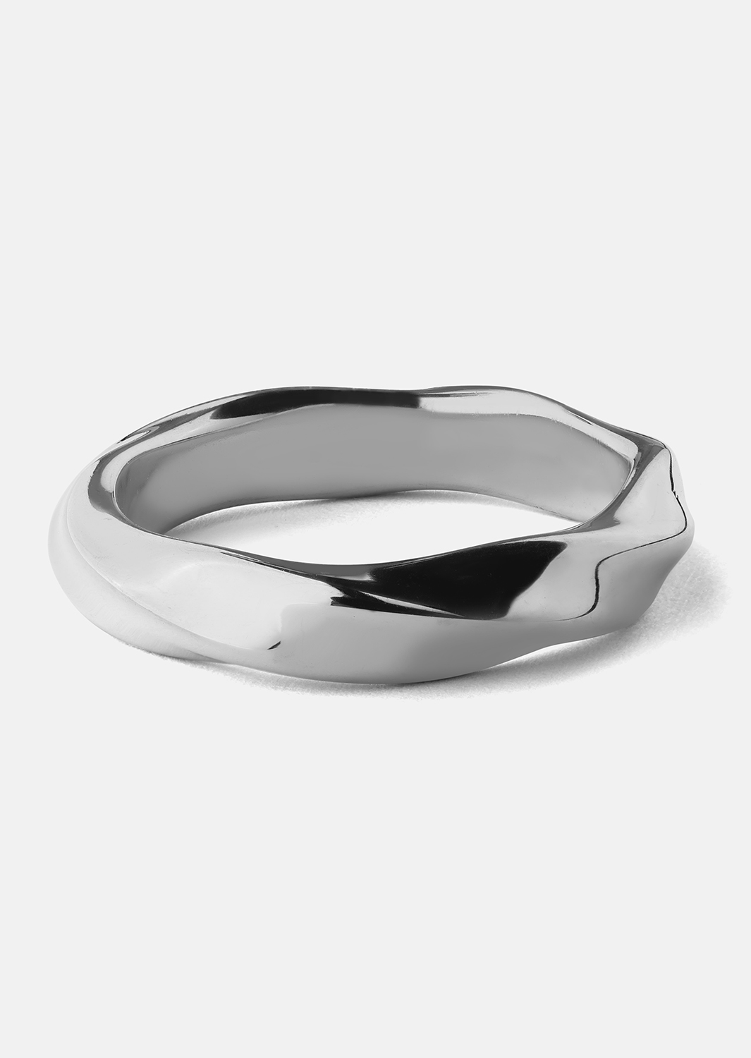 Ring Swirl - Sølvbelagt