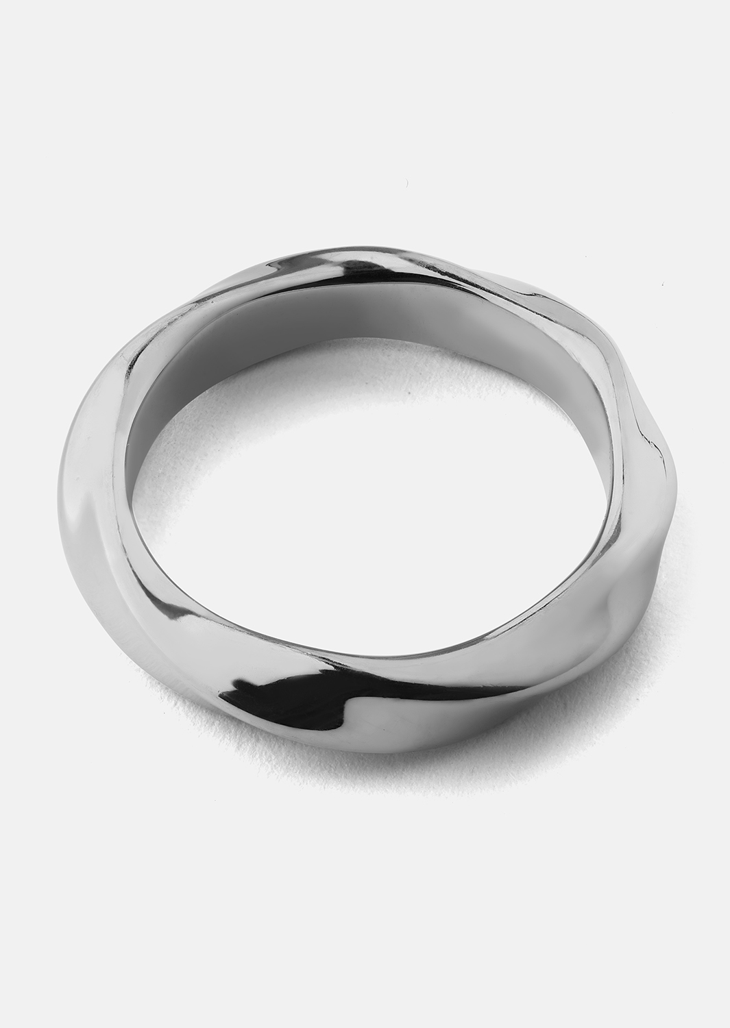 Ring Swirl - Sølvbelagt