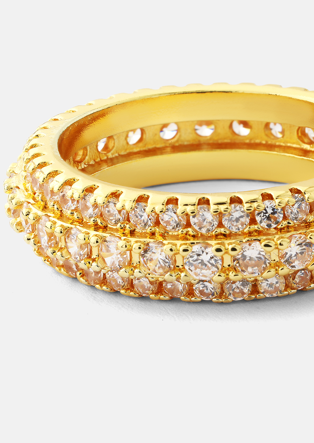 Ring Crystal Shimmer - 18k gullbelagt