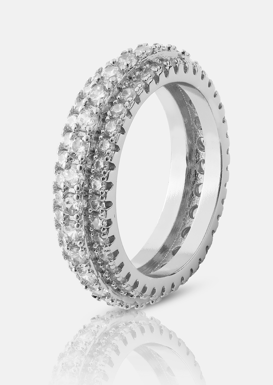 Ring Crystal Shimmer - Silver Plated