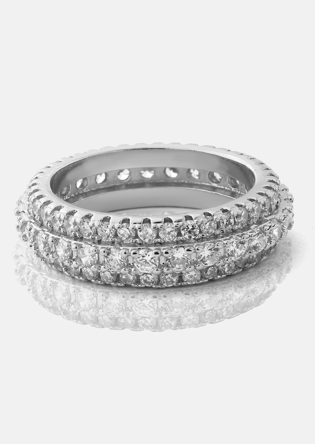 Ring Crystal Shimmer - Silver Plated