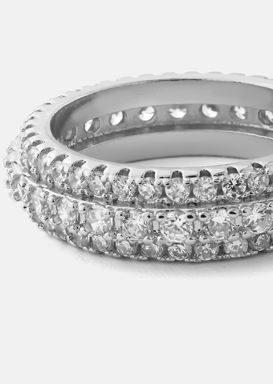 Ring Crystal Shimmer - Silver Plated