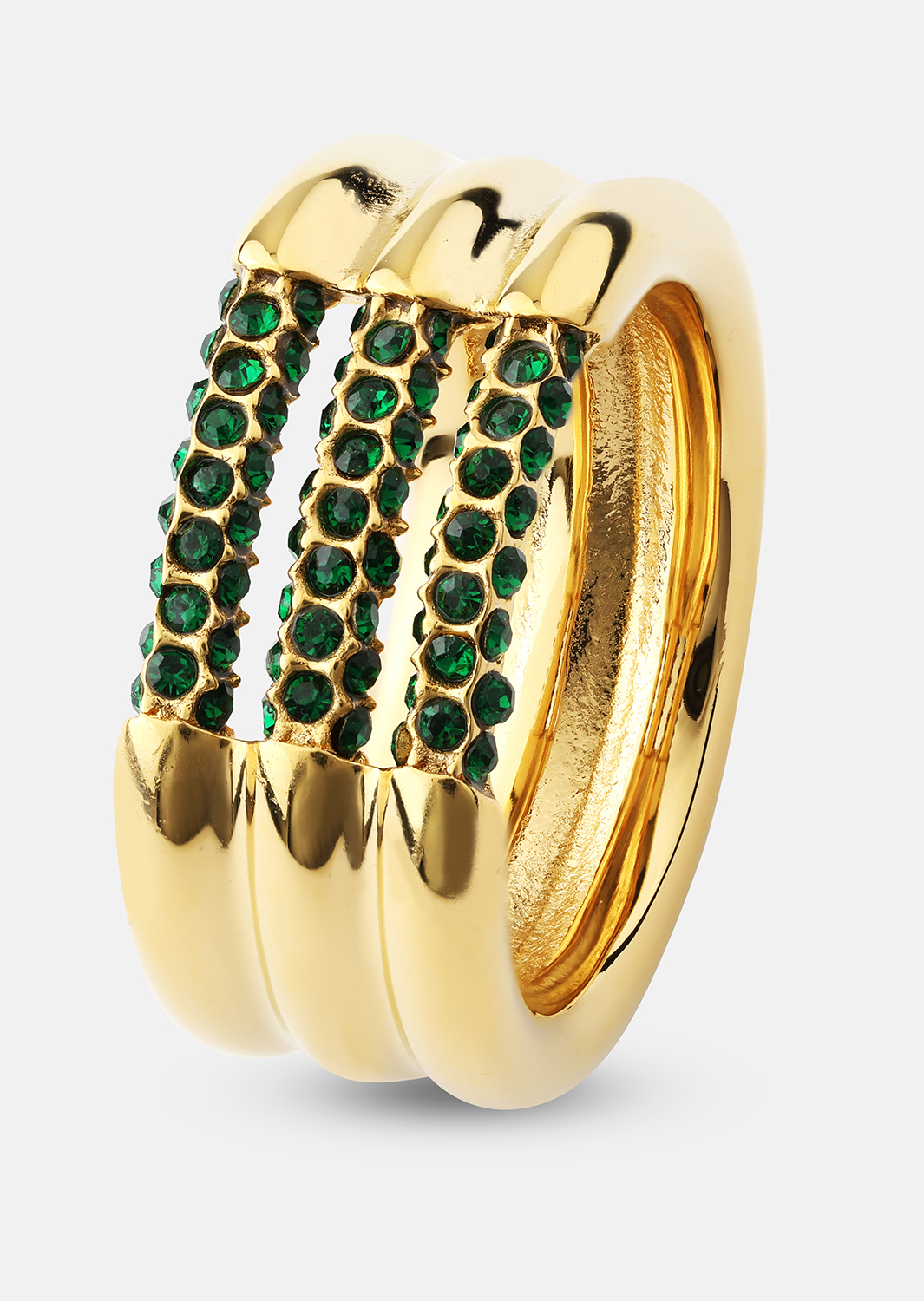 Ring Green Lumière - 18k gullbelagt