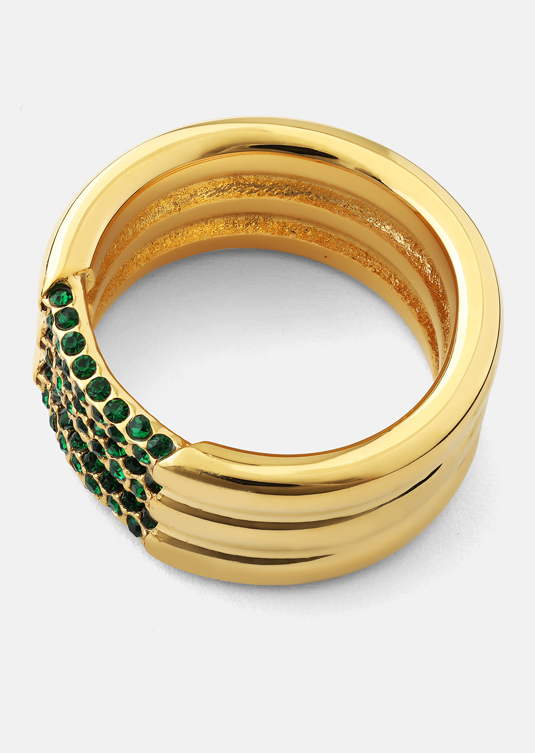 Ring Green Lumière - 18k gullbelagt