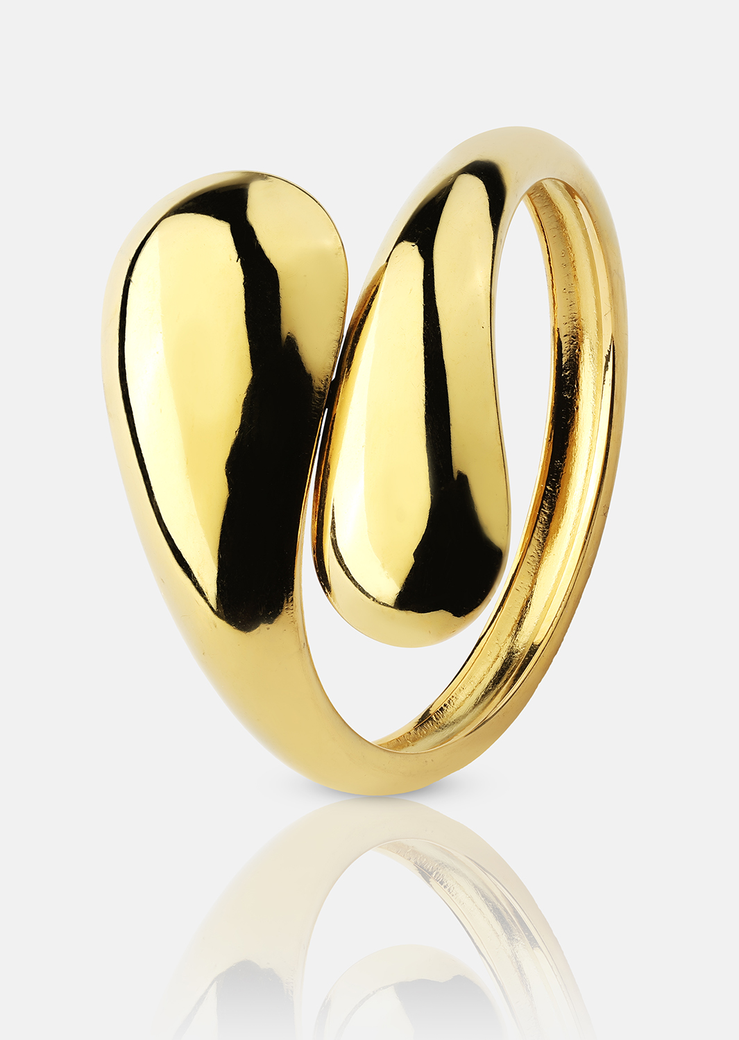 Ring Bold Drops - 18k gullbelagt