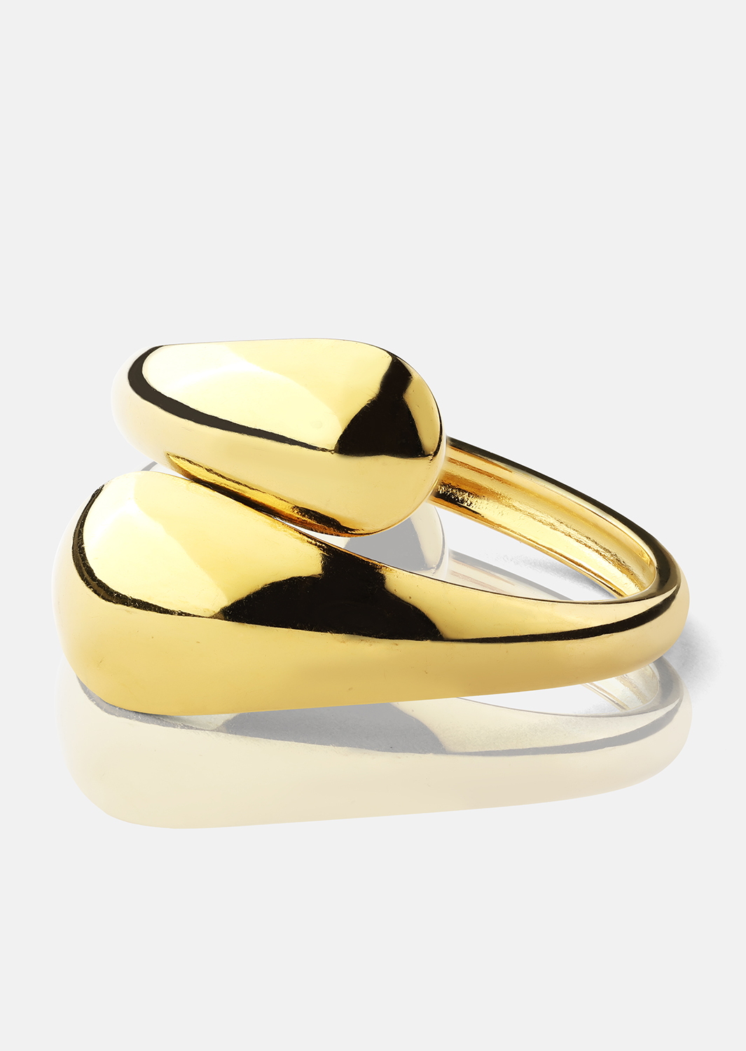Ring Bold Drops - 18k gullbelagt